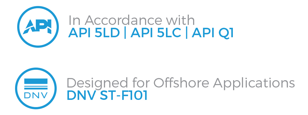API 5LD, API 5LC, API Q1 and DNV ST-F101